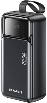 Powerbank Awei PA-105 40000 mAh 22.5W Black (6954284029520)