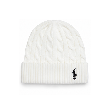 Шапка Polo Ralph Lauren Унісекс Білого Кольору в'язана - ONE SIZE (q7f-cyx-7hu)