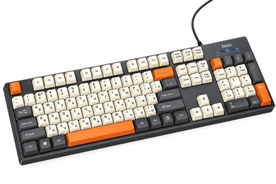 Проводная клавиатура Hoco GM61, 104 клавиши, USB, русская раскладка