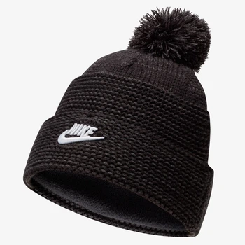 Шапка Nike U Nsw Cuffed Beanie Fut Pom ONE SIZE Чорний DA2022-010