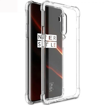 Чехол-накладка для OnePlus 7T Pro прозрачная с бронь углами противоударная
