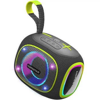 Портативная Bluetooth колонка Hopestar PartyBox mini 10W с подсветкой и влагозащитой серая