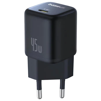 Сетевое зарядное устройство Baseus EnerFill FN22 Fast Charger PD45W (1USB-C) (E01233) (Cosmic Black) (260677)
