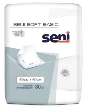 Одноразові пелюшки SENI SOFT Basic 60х60 см, 30 шт