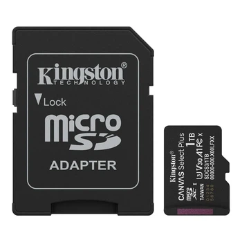 Карта пам'яті microSDXC Kingston Canvas Select Plus 1 TB Class 10 U3 V30 A1 з SD-адаптером