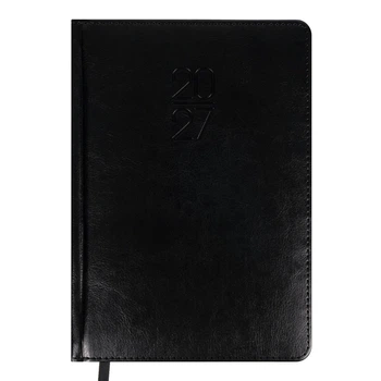 Дневник датированный 2027 Leo planner Vector A5 368 страниц черный (252760)