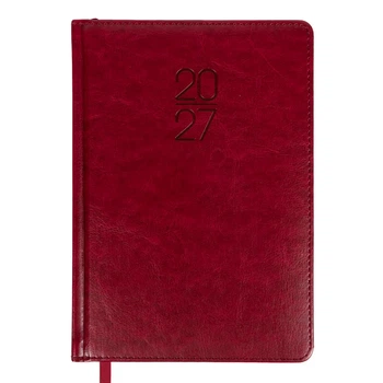 Дневник датированный 2027 Leo planner Vector A5 368 страниц красный (252757)