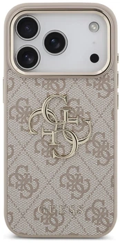 Etui Guess 4G Big 4G Classic Logo do iPhone 18 Pro / 17 Pro różowe złote (GUE005601)