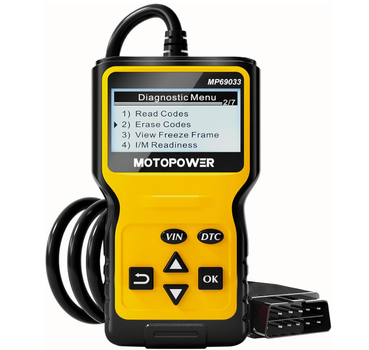 OBD2 сканер MOTOPOWER MP69033 для авто, диагностический автосканер CAN, считыватель кодов ошибок двигателя