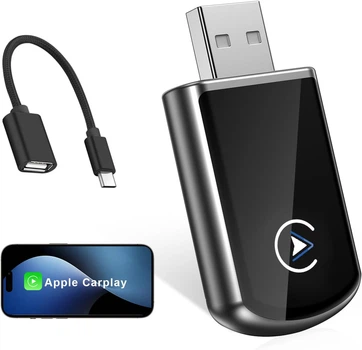 Бездротовий адаптер Monemey CarPlay для iPhone з підключенням USB Type-A та USB Type-C