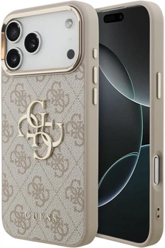 Etui Guess 4G Big 4G Classic Logo do iPhone 18 Pro Max / 17 Pro Max różowe złote (GUE005603)