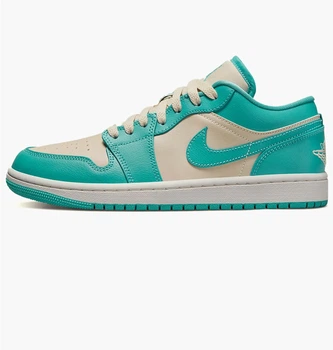 Кроссовки унисекс Nike Air Jordan 1 Low 40.5 Бирюзовый DC0774-131
