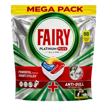 Капсули для посудомийних машин Fairy Platinum Plus Все-в-1 88 шт (8700216236348)