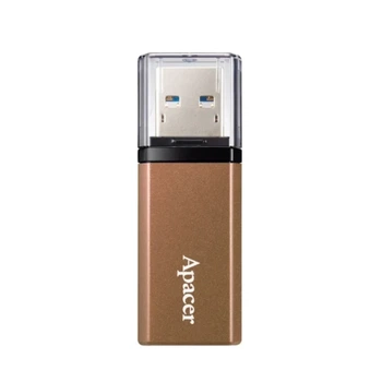 Флешка Apacer AH25C 128 ГБ USB 3.2 Gen 1 металлический корпус с прозрачной крышкой Bronze