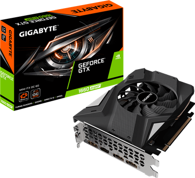 Видеокарта Gigabyte GeForce GTX 1660 SUPER Mini ITX OC 6GB GDDR6 (GV-N166SIXOC-6GD)