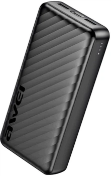 Powerbank AWEI P6K Pro 20000 mAh 10.5W Black (6954284025898)