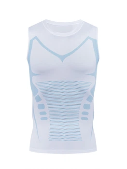 Чоловіча компресійна майка BodySculpt, біла, розмір L-XL