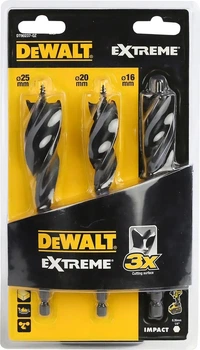 Набір свердел по дереву DeWalt 3 шт (5054905245320)