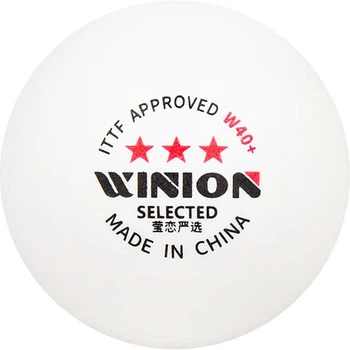 Тенісні м'ячі WINION Selected Three-Star E40+, новий матеріал, білі професійні м'ячі для змагань з 3-зірковим покриттям, 2 коробки (20 штук)