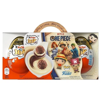 Кіндер Джой Ван Піс Kinder Joy Funko Pop Netflix One Piece 20 грам (набір 3 штуки)
