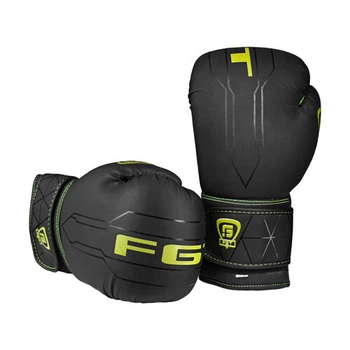 Перчатки боксерские FGT 10 oz черно-зеленые FT-2320/10