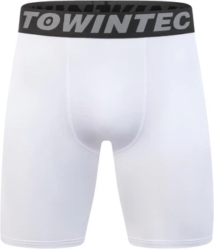 Компресійні шорти Towintec Білий з чорним поясом S (8-9 років 130-140 см) для дітей хлопчиків з дихаючою тканиною відведення вологи та захистом від ультрафіолету