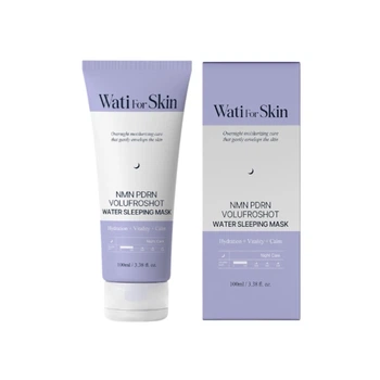 Маска ночная WATI FOR SKIN для лица NMN PDRN Volufroshot Water Sleeping Mask с вольфилином для лифтинга 100мл