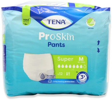 Підгузки-труси для дорослих Tena Proskin Pants Normal M, білі 12 шт