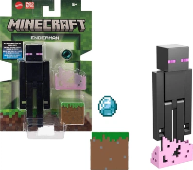 Фігурка Mattel Minecraft Ендермен з аксесуаром (JCN37)