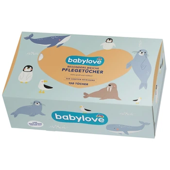 Детские косметические салфетки Babylove в коробке, 3 слоя