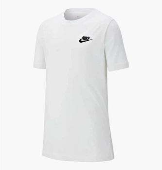 Футболка детская Nike B Nsw Tee Emb Futura 128-137 CM Белая AR5254-100