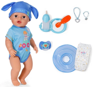Интерактивная кукла пупс-мальчик Baby Born Джонас Click & Play 43 см 840078 беби борн