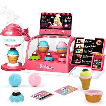 Ігровий набір магазин морозива Ice Cream Shop 818-305M, каса, світло, звук, аксесуари
