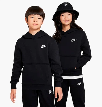 Детское худи Nike K Nsw Club Flc Hdy Lbr Black XL Черное FD3000-010