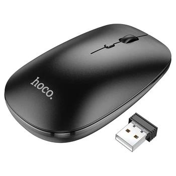 Мышь беспроводная Hoco GM15 Art Bluetooth и 2.4G оптическая чёрная