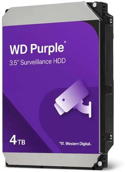 Жесткий диск (HDD) 3.5" SATA 4TB WD Purple 5400rpm/128MB (WD44PURZ)