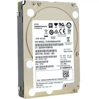 Жесткий диск (HDD) 2.5" SAS 1.2TB HP Enterprise 791437-003 10000rpm/128MB (STHB1200S5xeF010)