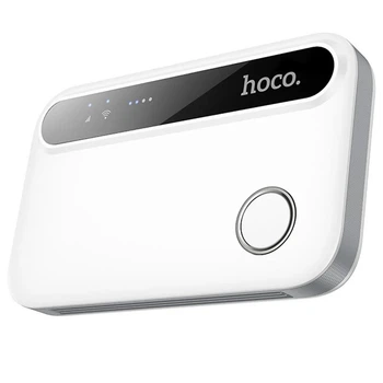 Портативный Wi-Fi роутер-модем Hoco HI41 150 Мбит/с, Micro SIM, 2100 мА·ч, White