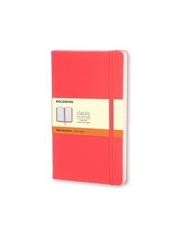 Записная книжка Moleskine Classic карманная, Линейка Коралловый (MM710F14) 8051272892635
