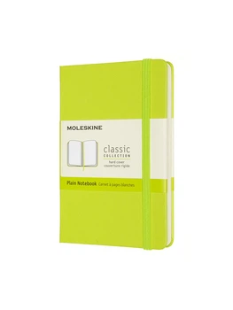 Записная книжка Moleskine Classic карманная, Нелинованная Лимонно-Зеленая (QP012C2) 8056420850864