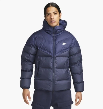 Куртка мужская Nike M Nk Sf Wr Pl-Fld Hd Jkt S Синій FB8185-410