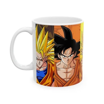 Кружка Dragon Ball "Эволюция Гоку" 330 мл Белый