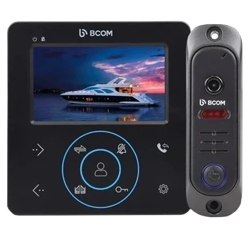 Комплект видеодомофона BCOM BD-480 Black Kit