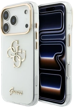 Etui Guess IML 4G Script Metal do Apple iPhone 17 Pro Max/18 Pro Max White (GUHCP18X5HC4MLSH)