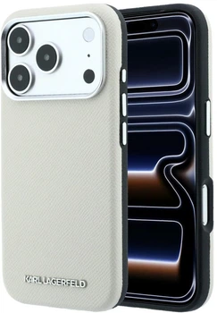 Чохол для смартфона Karl Lagerfeld Grained Elongated Logo MagSafe для Apple iPhone 17 Pro Max/18 Pro Max Beige (KLHMP18XPSWGKLE)