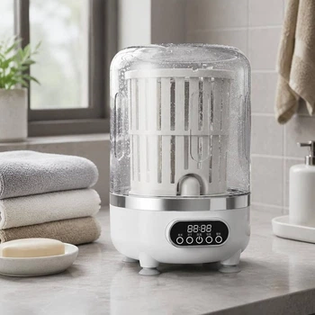 Мини стиральная машина Laundry Cup ультразвуковая для деликатной стирки