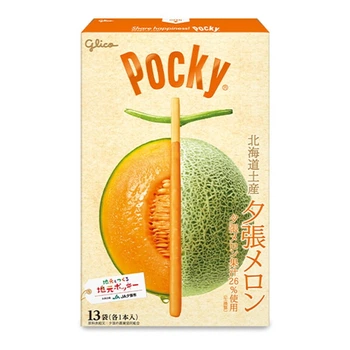Японские палочки Glico Pocky Yubari Melon Hokkaido Limited Edition Дыня Юбари 170г