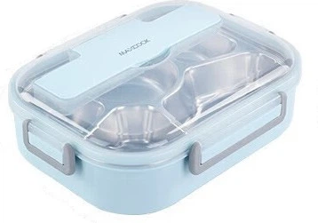 Ланч-бокс Maxcook MCFT8802 глибокий 5 відділень, нержавіюча сталь 304, 1.6 л