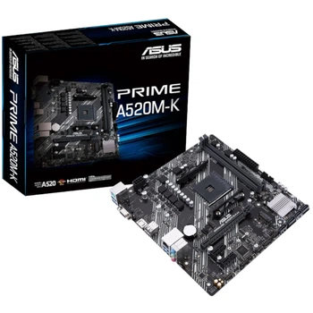 Материнская плата ASUS PRIME A520M-K (sAM4, AMD A520, DDR4, mATX)