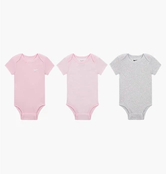 Набор детских боди 3 шт Nike E1d1 Pink/Grey NB3M 56M115-X58